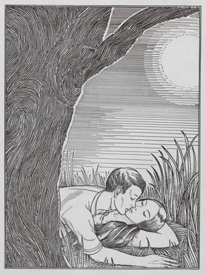 Illustration for A Shropshire Lad by AE Housman (litho)