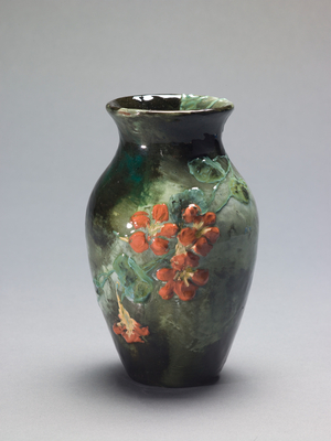 Vase, 1879 (glazed earthenware with slip decoration)