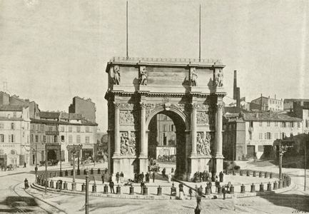 Marseille, La Porte d'Aix (b/w photo)