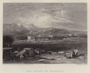 The Ruins of Baalbec (colour litho)