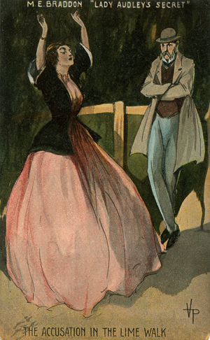 The Accusation in the Lime Walk, 'Lady Audley's Secret' by Mary Elizabeth Braddon, 1862 (print)
