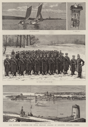 Our National Defences, the Royal Military College at Kingston, Ontario, Canada (engraving)