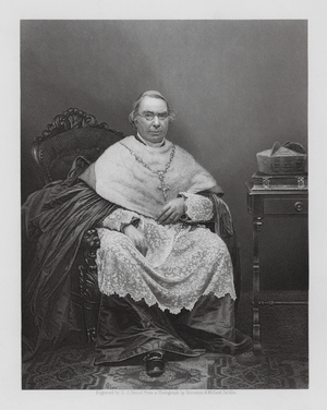 Nicholas Wiseman, British Cardinal (engraving)