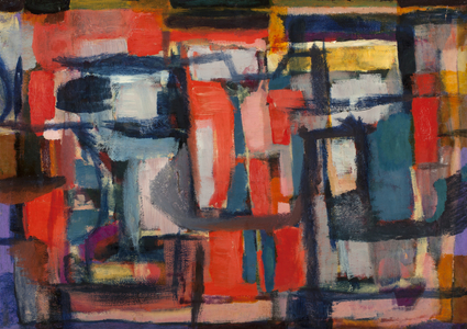 Paesaggio grigio e rosa, 1953