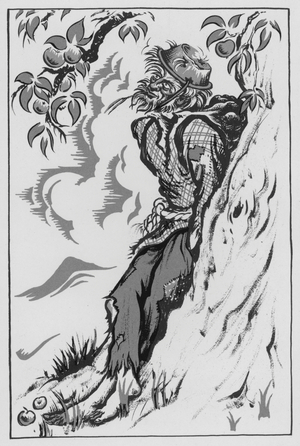 Johnny Appleseed (colour litho)