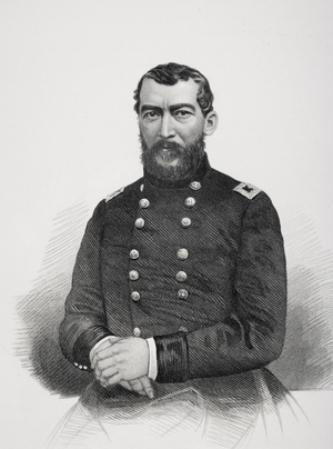 Philip H. Sheridan 1831 to 1888.  Union general during American Civil War. From photograph by Matthew Brady