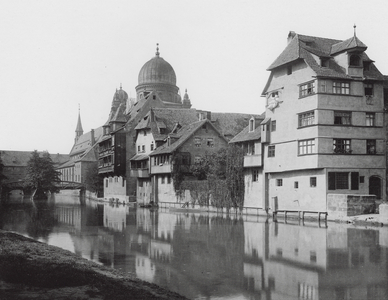 Insel Schutt, Nuremberg (b/w photo)