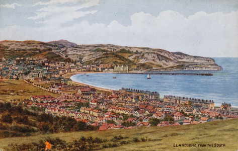 Llandudno, from the South (colour litho)