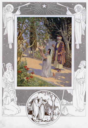 The Cherry Tree Carol (colour litho)