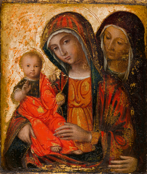 Virgin Mary, Christ and Saint Anne, c.1500-1600 (oil and panel)