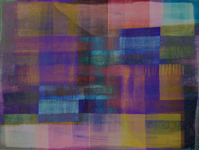 Phosphorescence, 2023 (oil, ink, digital collage)