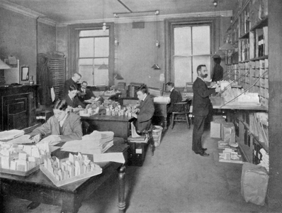 Patent Office: Preparing Publications for Press (b/w photo)