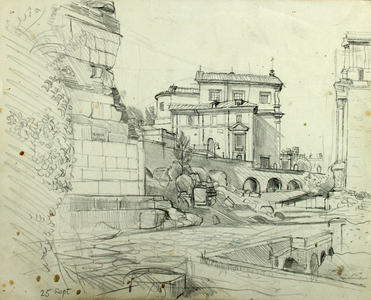 Temple of Saturn (pencil on paper)