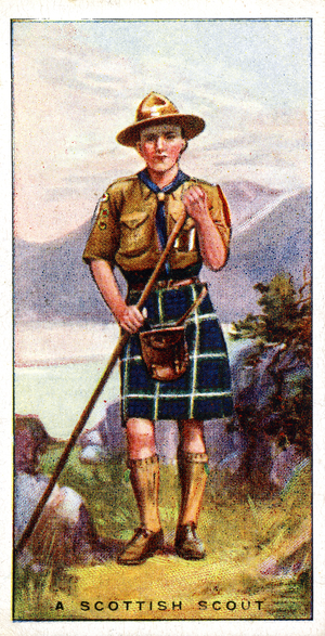 A Scottish Scout, 1929 (colour litho)