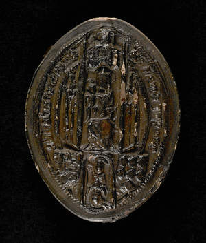 Seal of Abbot Juyner of Cleeve Abbey (lead)