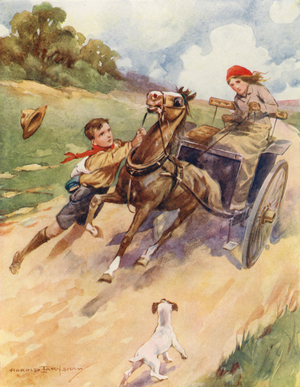 Billy to the rescue (colour litho)