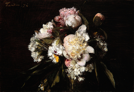 Peonies, White Carnations and Roses, 1874 (oil on canvas)
