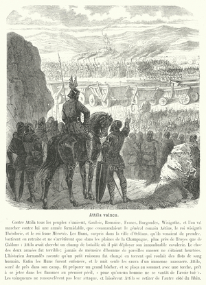 Attila vaincu (engraving)