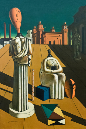 The disquieting muses, c.1950 (oil on canvas)