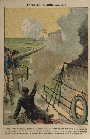 WW1: A sea hero (illustration)