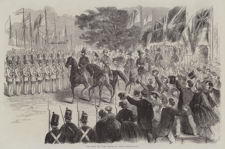 The Prince of Wales Leaving St John's, Newfoundland (engraving)