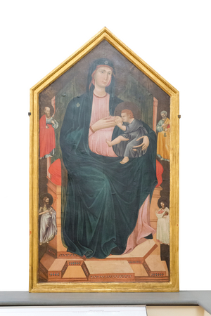 Madonna and Child with saints, c.1300 (panel)
