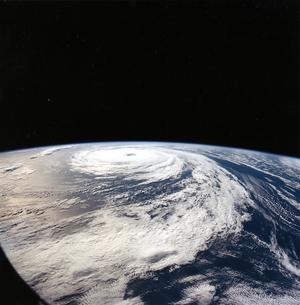 Hurricane 'Florence' taken from Space Shuttle Atlantis from 165n. miles above earth. NASA