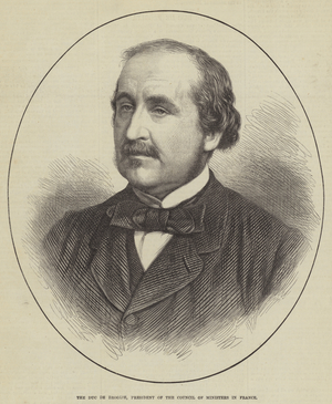 The Duc de Broglie, President of the Council of Ministers in France (engraving)