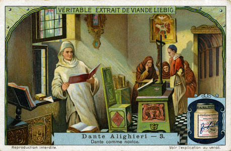 Dante Alighieri as a novice monk