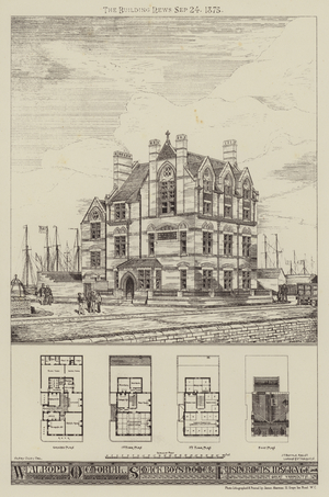 Walrond Memorial Smack Boys' Home and Fishermens' Institute, Great Yarmouth (engraving)