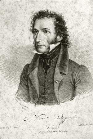 Portrait of Niccolò Paganini, engraving at Artaria (engraving)