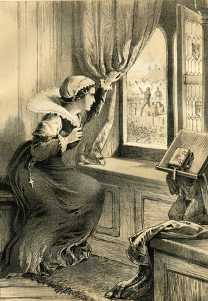 Lady Jane Grey watching the execution of her husband