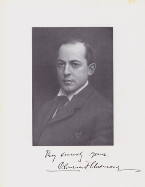 Clarence Underwood, American artist and illustrator, 1900s (b/w photo)