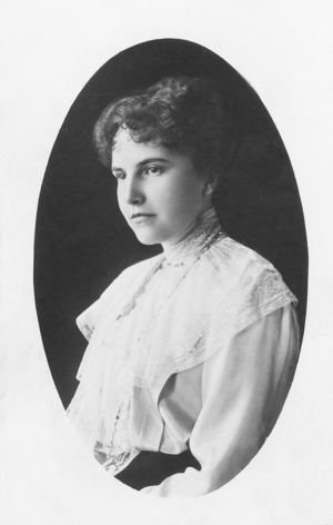 Princess Adelheid of Sachsen-Meiningen, 1914 (b/w photo)