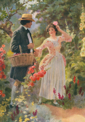 Illustration for Adam Bede by George Eliot (colour litho)