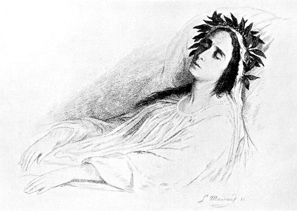 Rachel (Elisabeth Rachel Félix) on her deathbed, 'Rachel the Immortal'  1936 (print)