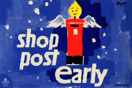 Shop Post Early, 1959 (colour litho)
