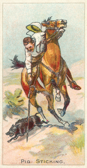 Pig Sticking (chromolitho)