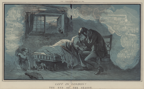 Left in London! or, The End of the Season (colour litho)