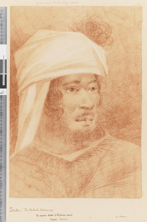 Page 17 Potatow, the Otaheite admiral, 1768-75 (red & white chalk)