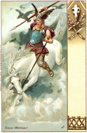 Wotan (Odin) on his