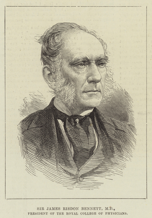 Sir James Risdon Bennett, MD, President of the Royal College of Physicians (engraving)