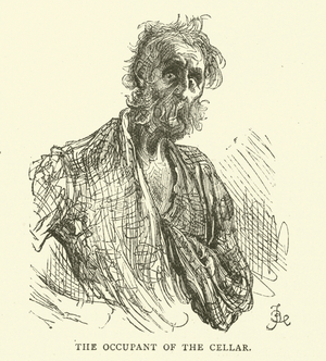 The occupant of the cellar (engraving)