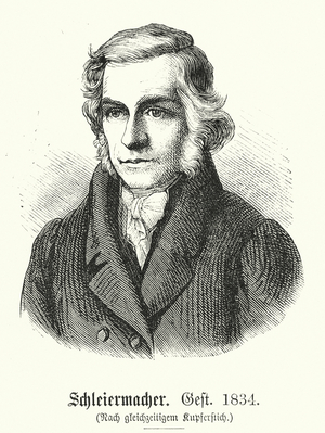Friedrich Schleiermacher, 1768-1834 (engraving)