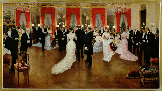 Une soiree (painting on canvas)