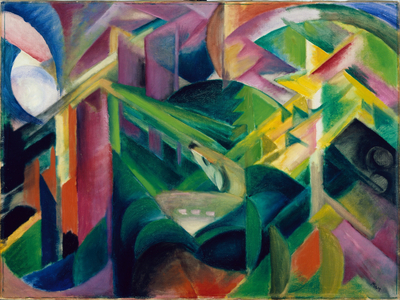 Deer in a Monastery Garden, 1912 (oil on canvas)