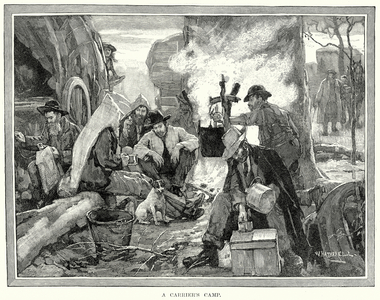 A Carrier's Camp (engraving)