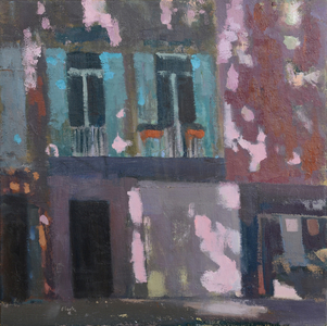 Shadows on a Wall, Provence, 2015 (oil on linen)