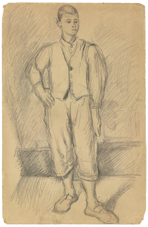 Portrait of the Artist's Son; Portrait du fils de l'Artiste, c.1875-1885 (pencil on paper)