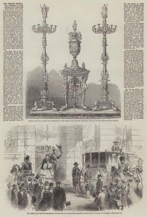 The Berlin Municipal Present to the Prince and Princess Frederick William (engraving)